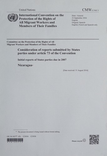 Consideration of reports submitted by States parties under article 73 of the Convention