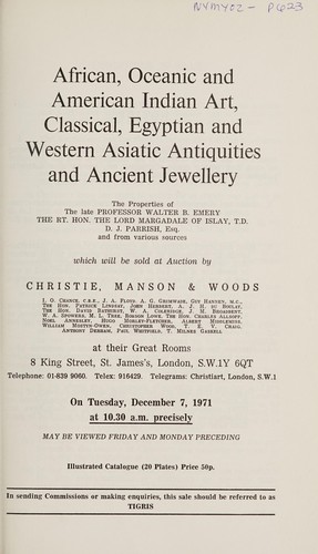 African, oceanic and American Indian art, classical, Egyptian and Western Asiatic antiquities and ancient jewellery