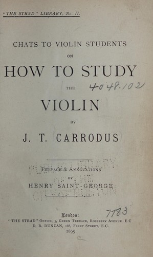 Chats to violin students on how to study the violin