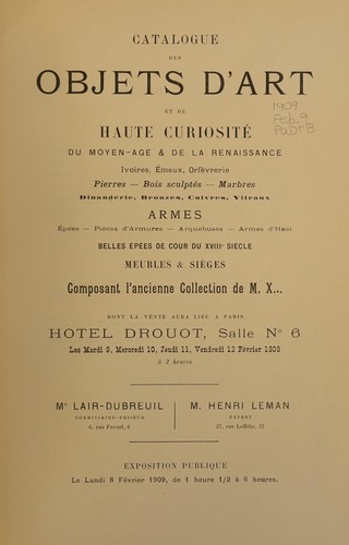 Objets d'art et de haute curiosité