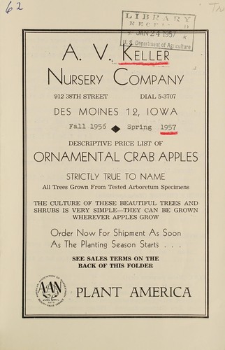 Descriptions price list of ornamental crab apples