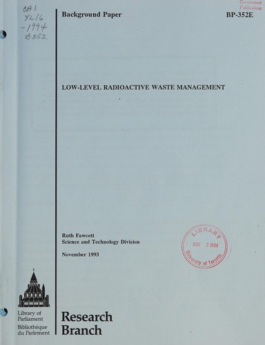 Low-level radioactive waste Management