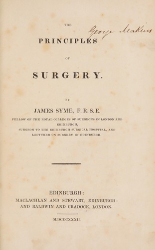 The principles of surgery