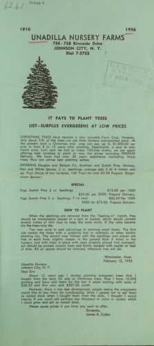 1910, 1956, it pays to plant trees