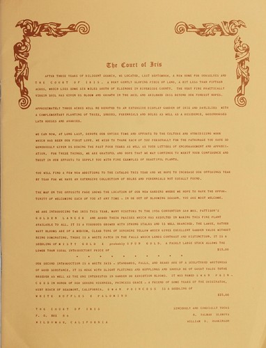 The Court of Iris, 1957