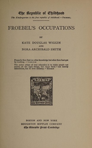 Froebel's occupations