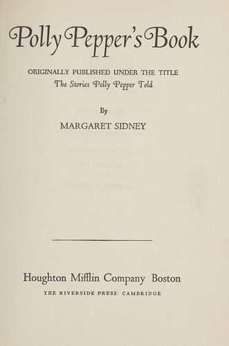 Polly Pepper's book