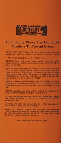 Price list, 1957