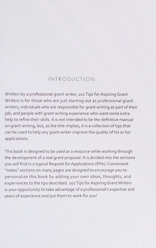 101 Tips for Aspiring Grant Writers