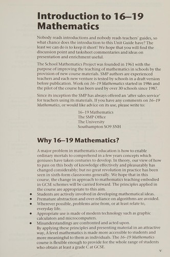 Introductory Calculus Unit Guide