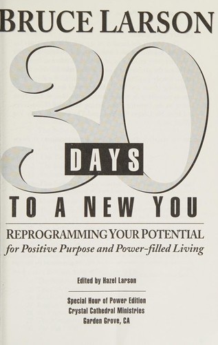 30 days to a new you