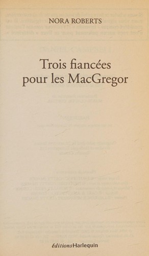 3 Fiancees Pour Les Macgregor