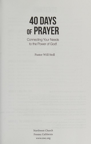 40 Days of Prayer