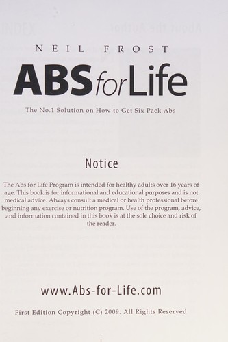Abs for Life - The No.1 Solution on How to Get Six Pack Abs
