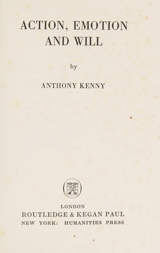 Action, emotion and will