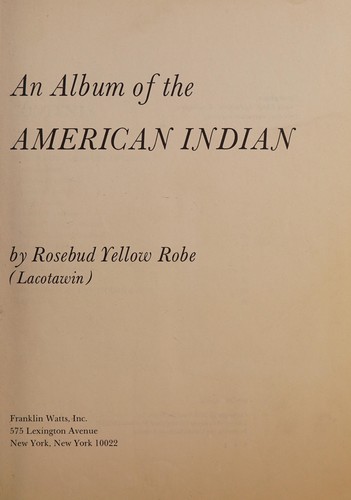 An album of the American Indian