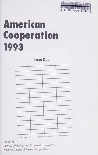 American Cooperation 1993