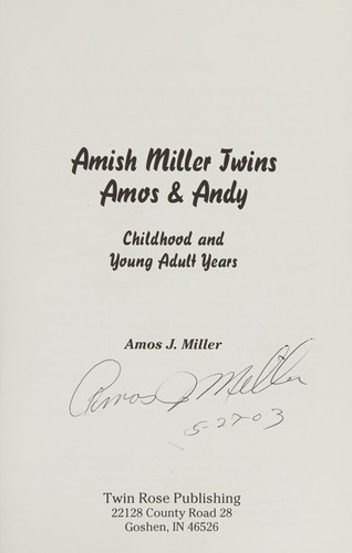 Amish Miller twins Amos & Andy