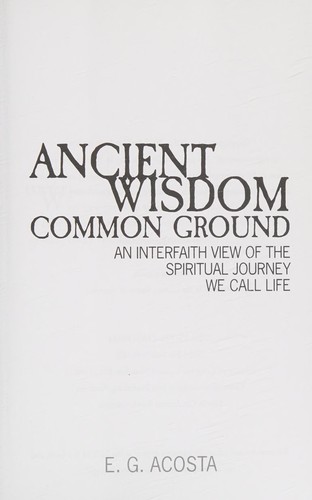 Ancient Wisdom - Common Ground