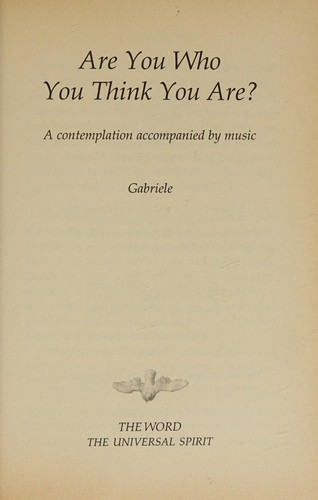 Are You, Who You Think You Are? A Contemplation with Music