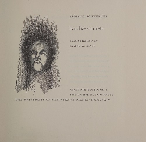 Bacchae Sonnets