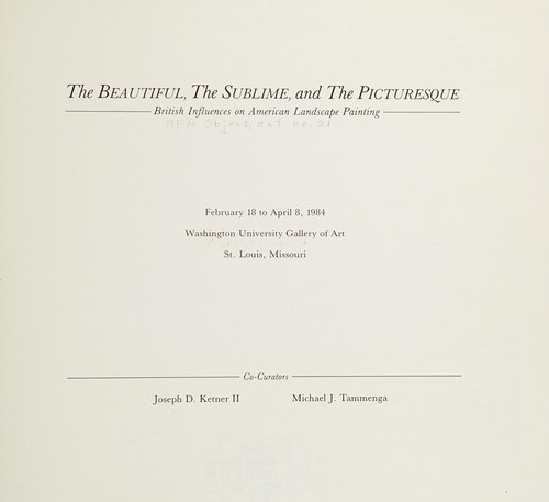 The Beautiful, the sublime, and the picturesque