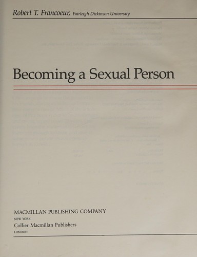 Becoming a Sexual Person