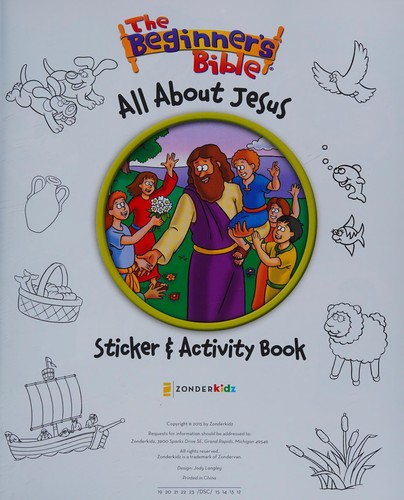 Beginner's Bible All about Jesus Sticker and Activity Book