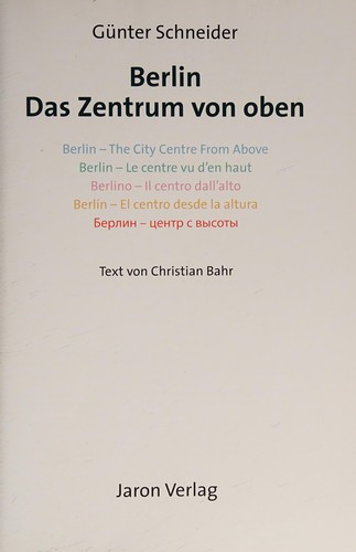 Berlin. Das Zentrum von oben