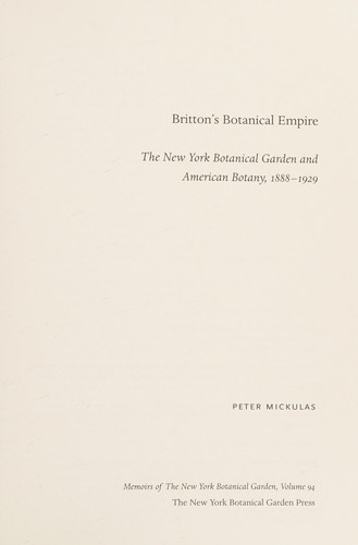 Britton's botanical empire