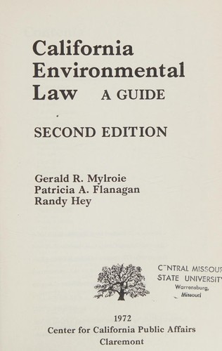California environmental law;