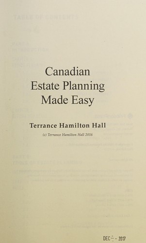 Canadian Estate Planning Made Easy