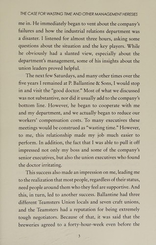 The Case for Wasting Time and Other Management Heresies