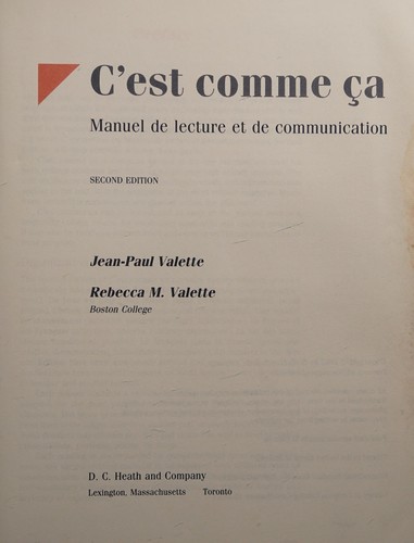 C'est comme ça