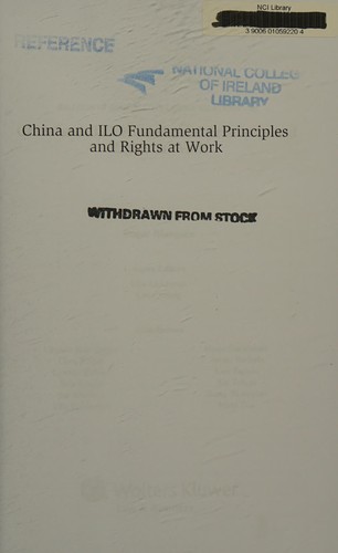 China and ILO fundamental principles and rights at work