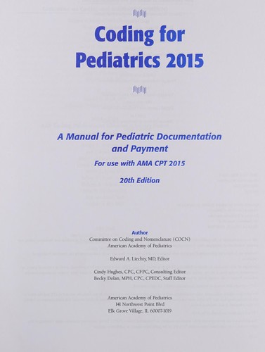 Coding for Pediatrics 2015