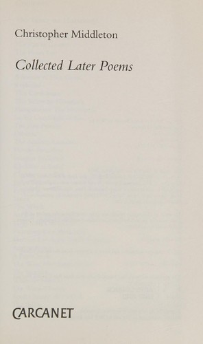 Collected Later Poems