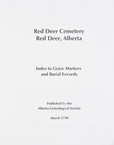 Red Deer Cemetery, Red Deer, Alberta