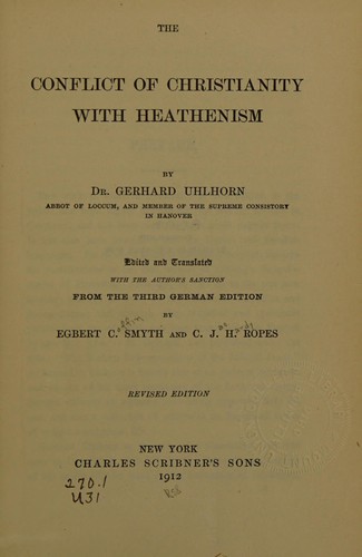 The Conflict of Christianity with Heathenism