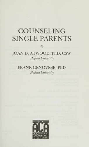 Counseling Single Parents