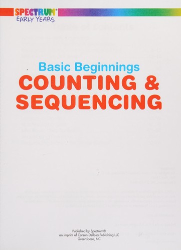 Counting and Sequencing Ages 3+