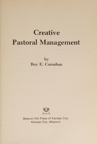 Creative pastoral management