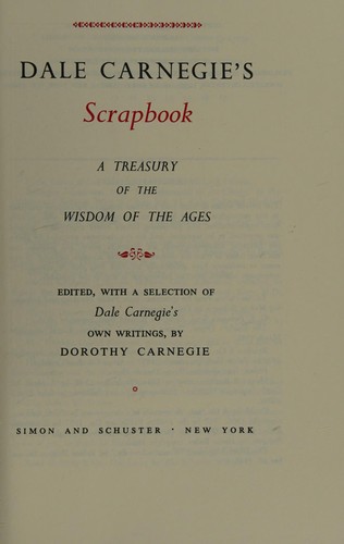Dale Carnegie's scrapbook;