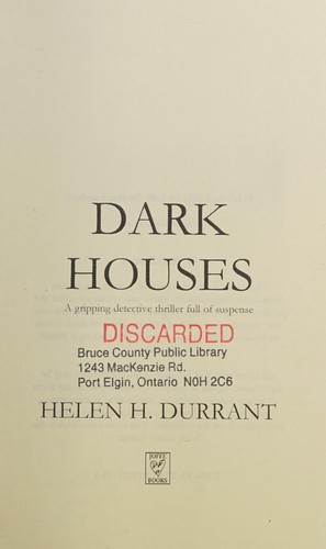 DARK HOUSES a gripping detective thriller full of suspense