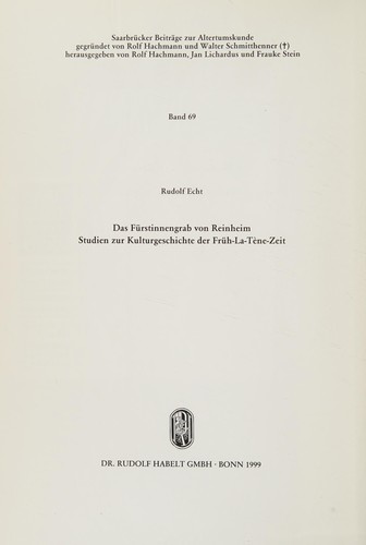 Das Fürstinnengrab von Reinheim
