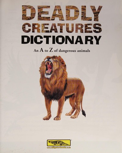 Deadly Creatures Dictionary