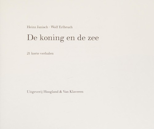 De koning en de zee