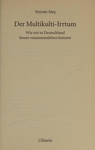 Der Multikulti-Irrtum