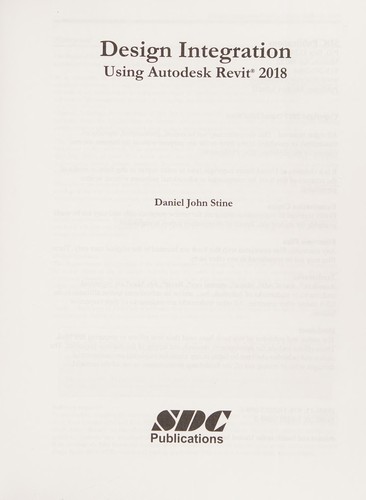 Design Integration Using Autodesk Revit 2018