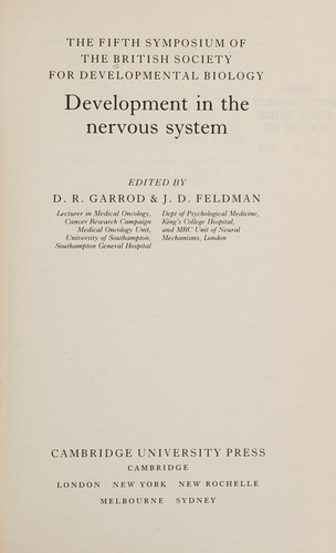 Development in the nervous system